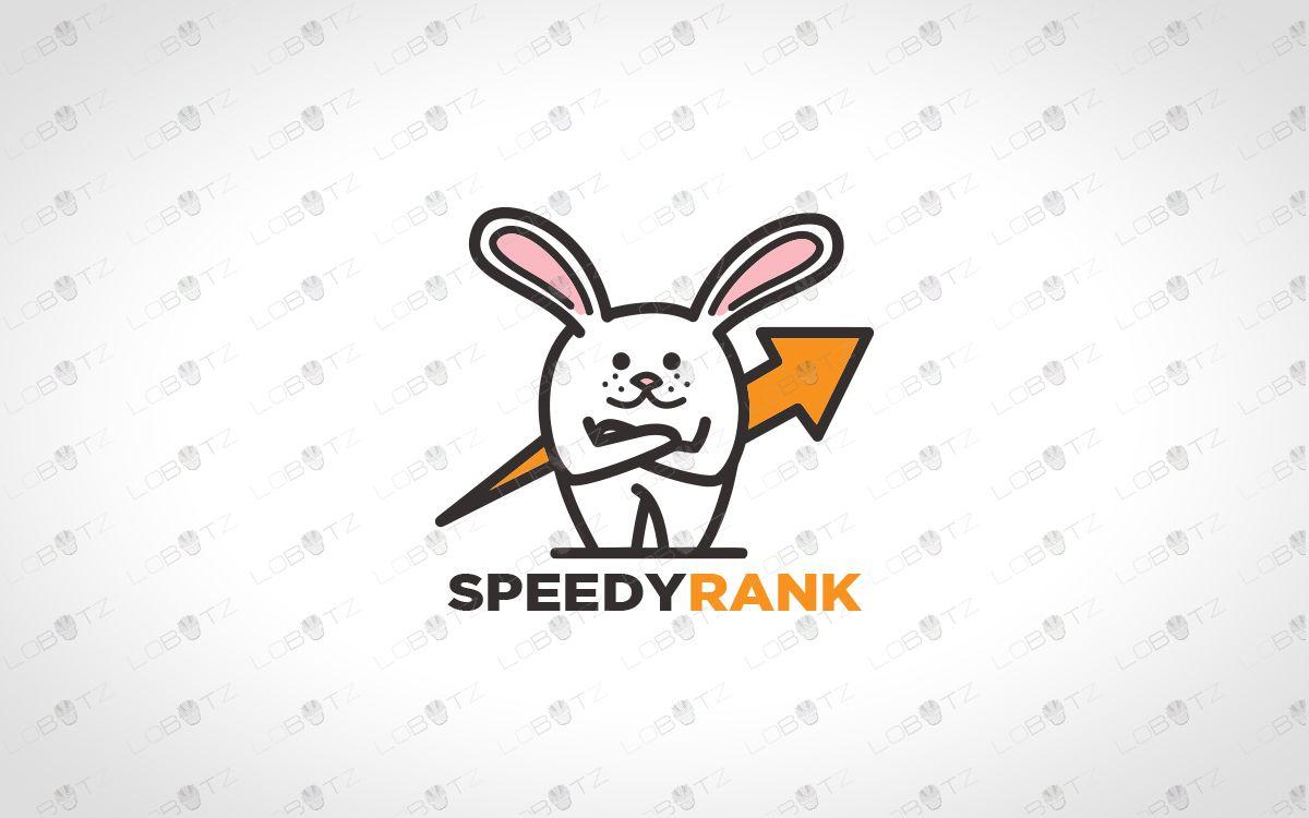 Bunny Logo - Modern Cartoon Rabbit Logo For Sale | Bunny Logo - Lobotz