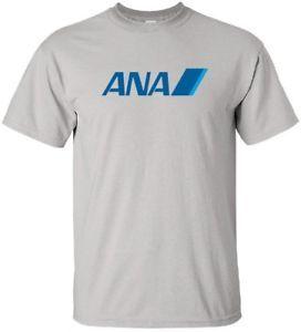 Japanese Airline Logo - ANA All Nippon Airways Retro Logo Japanese Airline T Shirt
