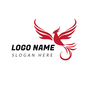 Red Phoenix Logo - Free Phoenix Logo Designs | DesignEvo Logo Maker