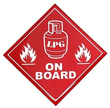 Red Diamond Car Logo - LPG Fuel On Board Sticker Decal Red Diamond Badge Resin Gel 3D Domed