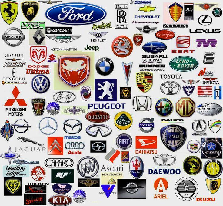 Different Brand Logo - All Cars Logo With Name. Brand & Logo. Cars, Car logos