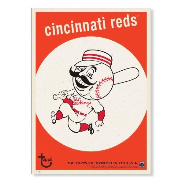 Reds Throwback Logo - Cincinnati Reds Throwback Logo Print | Stuffology | Cincinnati Reds ...