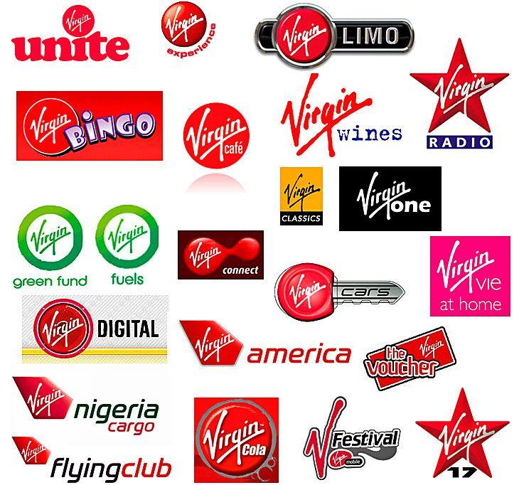 Brands with Green and Red Logo - Virgin logos and the many sub-brands | Logo Design Love
