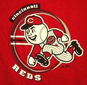 Reds Throwback Logo - CINCINNATI REDS old-school T shirt XL throwback logo MR. RED ...
