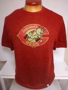 Reds Throwback Logo - CINCINNATI REDS THROWBACK LOGO SHIRT MENS MAJESTIC COOPERSTOWN NEW ...