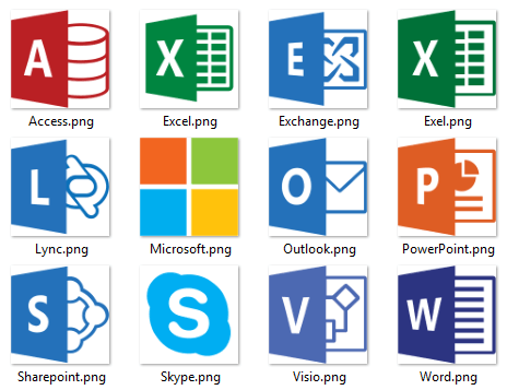 Microsoft Office Visio Logo - Microsoft, Azure, Office, CRM Icon Logo Sets