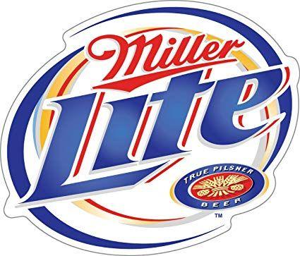 Miller Light Logo - U$TORE Vinyl Sticker MILLER Light Logo Decorative Decal