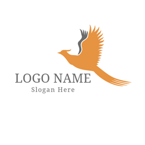 Brown Bird Logo - Free Bird Logo Designs | DesignEvo Logo Maker