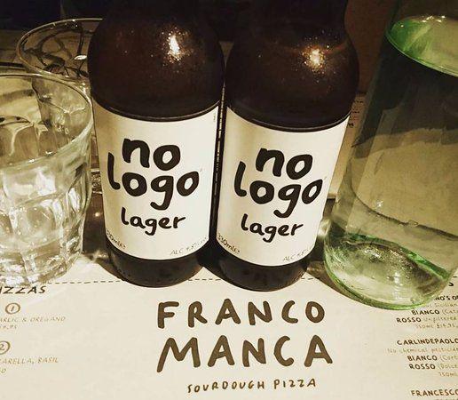 No Logo - Pizza with a no logo beer - Picture of Franco Manca, London ...