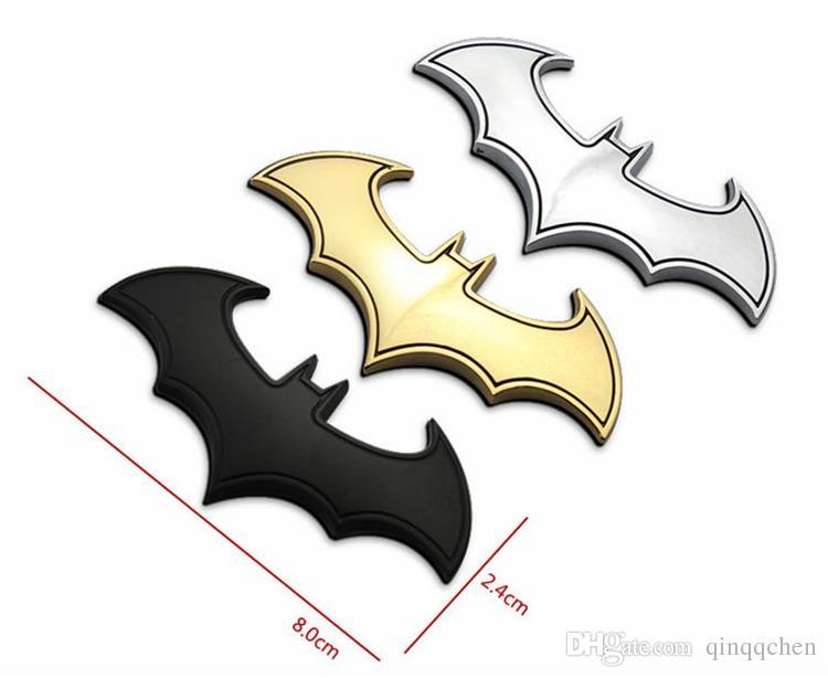 Cool Bat Logo - 3D Cool Metal Bat Auto Logo Car Styling Car Stickers Metal