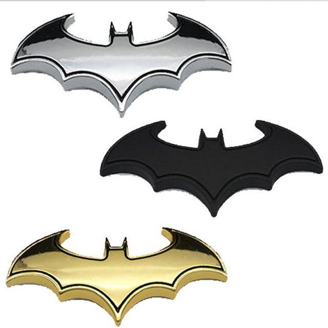 Cool Bat Logo - JX LCLYL 1Pc Cool 3D Metal Bat Logo Car Sticker Metal Batman Badge ...