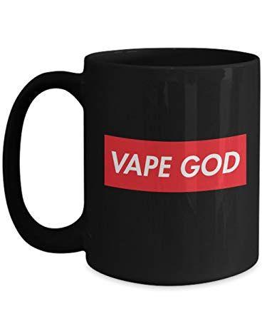 Funny Vape Logo - Amazon.com: VAPE GOD Mug Big Acrylic Coffee Holder Black 15oz Funny ...