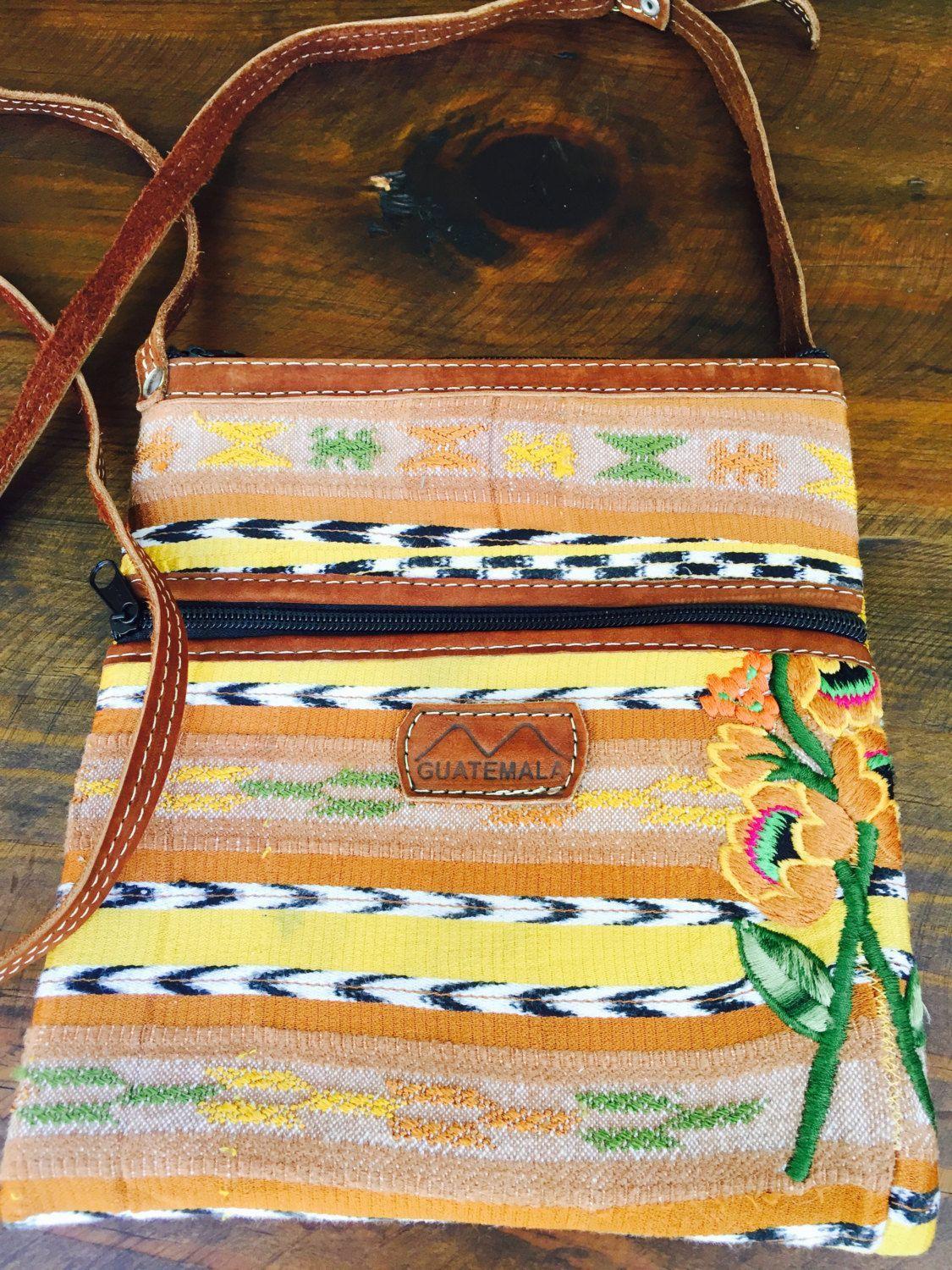Ethnic Color Earth Logo - Crossbody Bag, Earth Colors, Embroidered Flowers, Guatemala, Gift ...