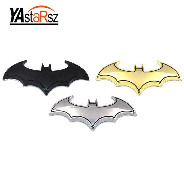 Cool Bat Logo - 3D General Car Stickers Cool Bat Metal Car Logo Batman Badge Badge