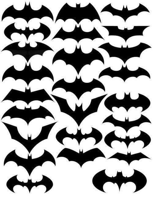 Cool Bat Logo - The evolution of the Batman symbol. How cool would this be tattooed