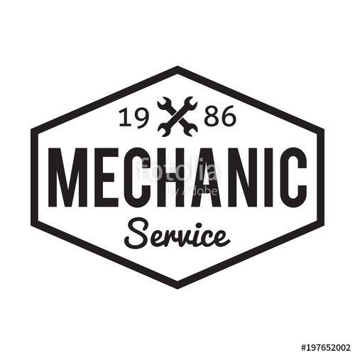 Mechanic Garage Logo - Mechanic service. Garage badge. Car repair logo Stock image
