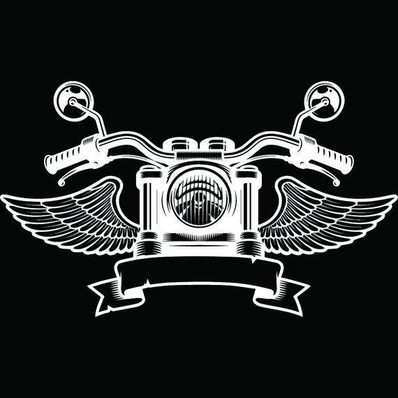 Mechanic Garage Logo - Mechanic Logo 29 Skull Handle Bars Engine Auto Car Part Biker | Etsy