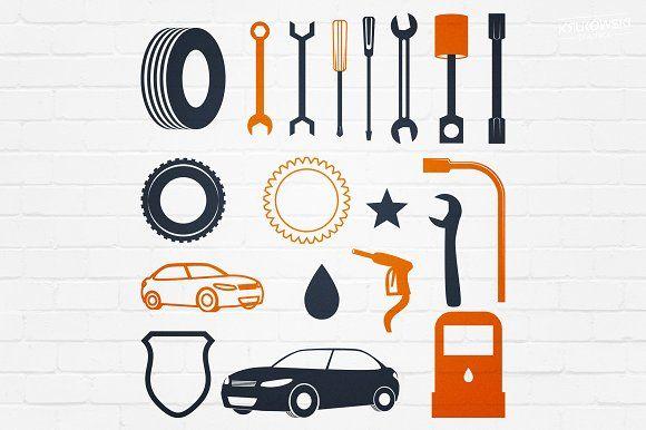 Mechanic Garage Logo - Mechanic Garage Badges Logos ~ Logo Templates ~ Creative Market