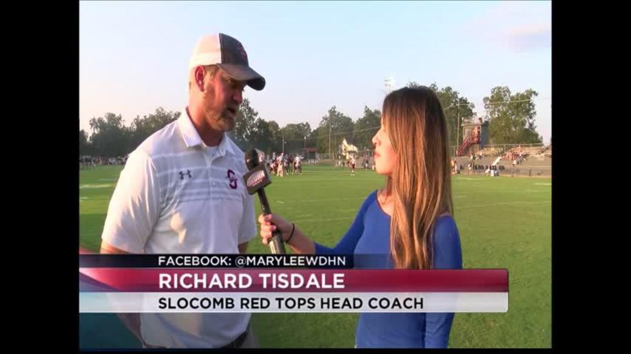 Slocomb Red Tops Logo - LIve with Slocomb Head Coach Richard Tisdale