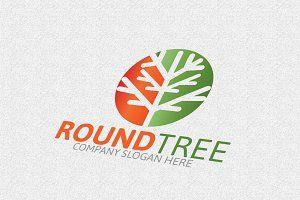 Round Tree Logo - Round Tree Logo Logo Templates Creative Market