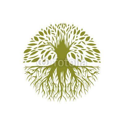 Round Tree Logo - Abstract Round Tree Logo. Buy Photo