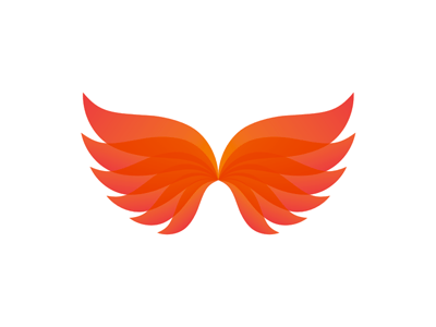 Phoenix Bird Designs Logo - Phoenix wings logo design symbol by Alex Tass, logo designer ...