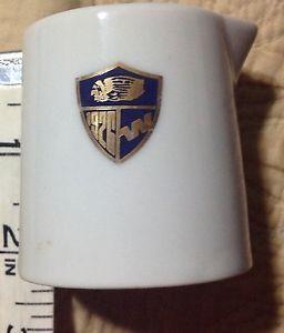 Gold and Blue Shield Logo - WESTERN AIRLINES CREAMER '60th ANNIVERSARY SHIELD' Blue & Gold Logo ...