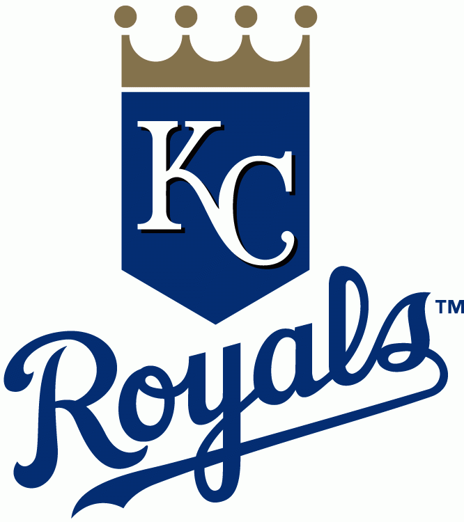 Gold and Blue Shield Logo - Kansas City Royals Primary Logo 2002 Kc On A Blue Shield With Gold ...