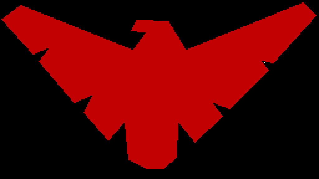 Red Nightwing Logo - Pixilart - Nightwing Red Logo by Scribble