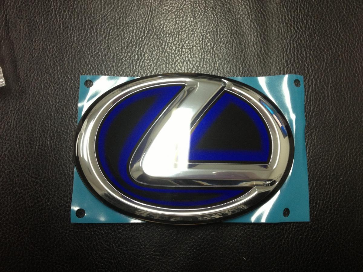 Blue Lexus Logo - CA Rear Trunk Hybrid L logo with blue strip New $45 - ClubLexus ...