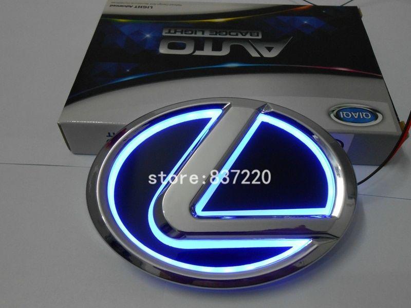 Blue Lexus Logo - Car Badge Light for lexus es ct is gs, led emblem lamp beautiful