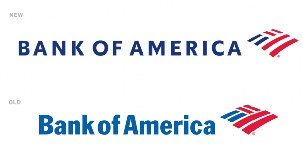 Old Bank of America Logo - Bank of America Refreshes Its Logo 20 Years After the Takeover That ...