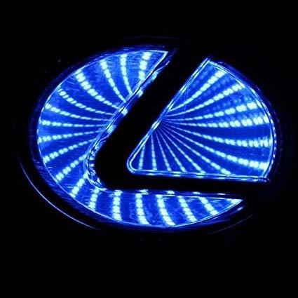 Blue Lexus Logo - 3D Blue Led Lexus Logo Badge Light Car Trunk Emblem