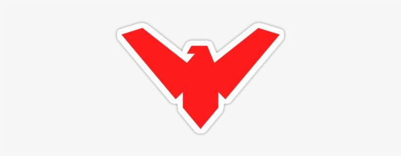 Red Nightwing Logo - Nightwing Logo Red Nightwing By Commoncasualty Black