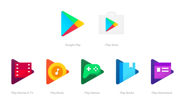 Google Play Newsstand Logo - Google updates Google Play apps with new consistent icons