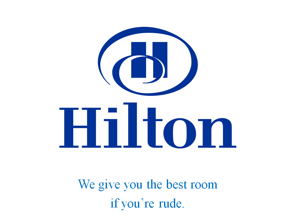 Hilton Hotel Logo - Honest brand slogan for Hilton hotels. Honest Brand Slogans. Hotel