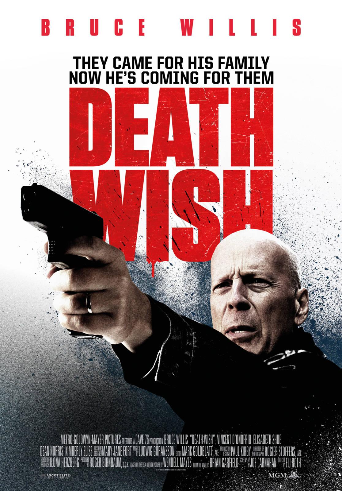 Movie Death Wish Logo - Movie Death Wish - Cineman