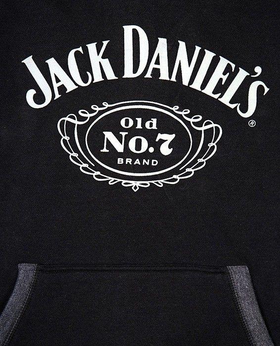 Old No. 7 Logo - Jack Daniel's Mens Black Hoodie. Jack Daniel's Shop