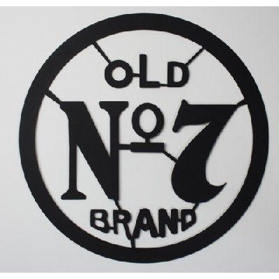 Old No. 7 Logo - The Jack Daniel's Store. Round Old No. 7 Sign. MAN CAVE