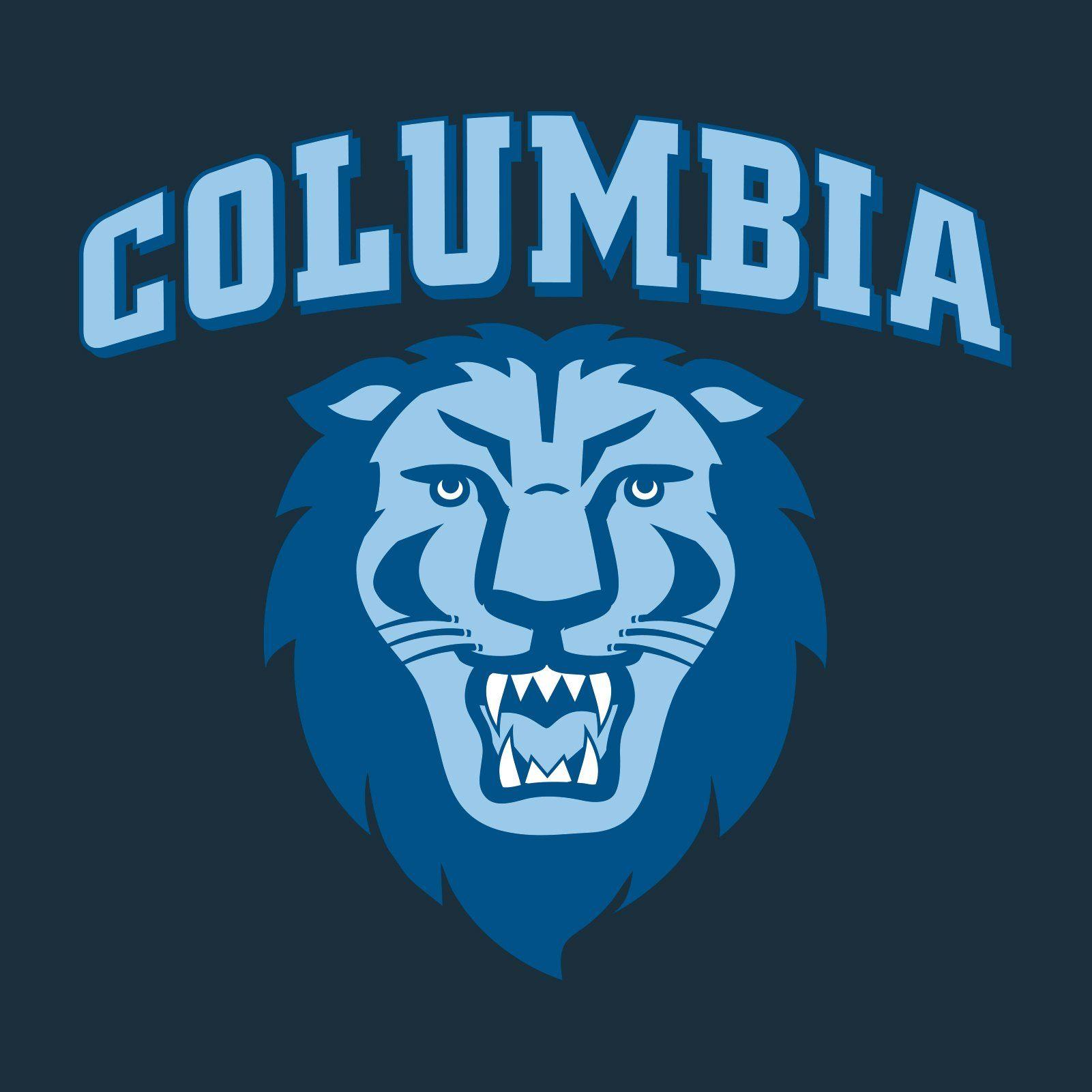 Columbia University Logo - Columbia University Arch Logo Premium Cotton T Shirt - Midnight Navy