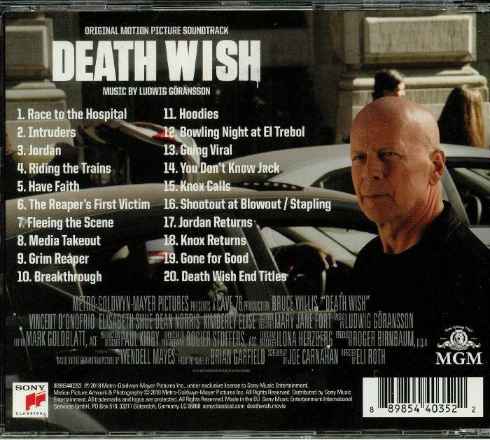 Movie Death Wish Logo - Ludwig GORANSSON Death Wish (Soundtrack) vinyl at Juno Records