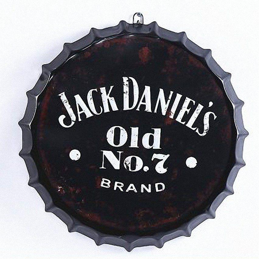 Old No. 7 Logo - JACK DANIEL'S OLD NO. 7 3D Beer Cover Tin Sign Logo Plaque Vintage ...