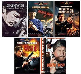 Movie Death Wish Logo - Amazon.com: Death Wish 1 / 2 / 3 / 4 / 5 Collection (5 Pack ...