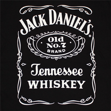 Old No. 7 Logo - Buy Jack Daniel's Old No. 7 Whiskey Logo Black Graphic TShirt