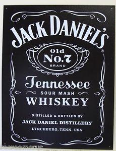 Old No. 7 Logo - JACK DANIEL'S metal sign old no 7 bottle label Tennessee whiskey