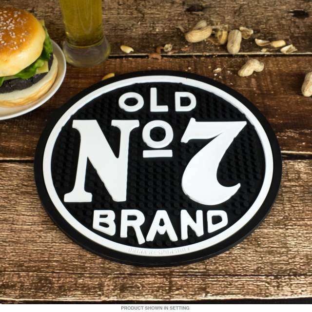Old No. 7 Logo - Jack Daniels Old No 7 Brand Logo Beverage Mat_D at Retro Planet
