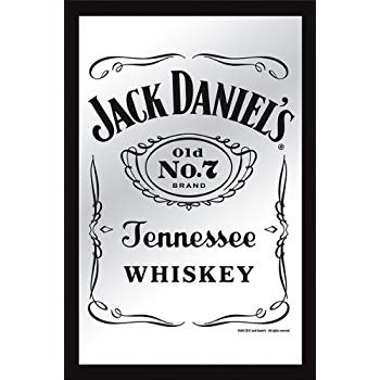 Old No. 7 Logo - Jack Daniels Bar Mirror Classic Old No. 7 Logo