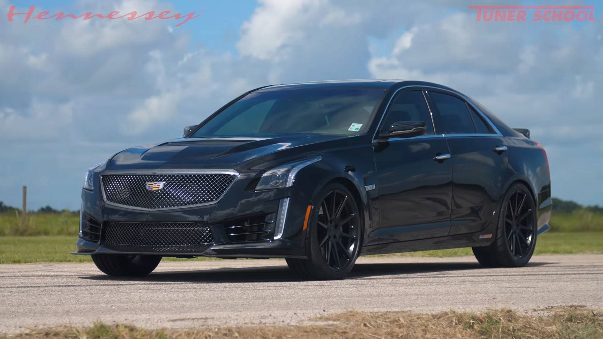 Hennessy Cadillac Logo - Watch Hennessey's Mental 1,000-HP Cadillac CTS-V In Action
