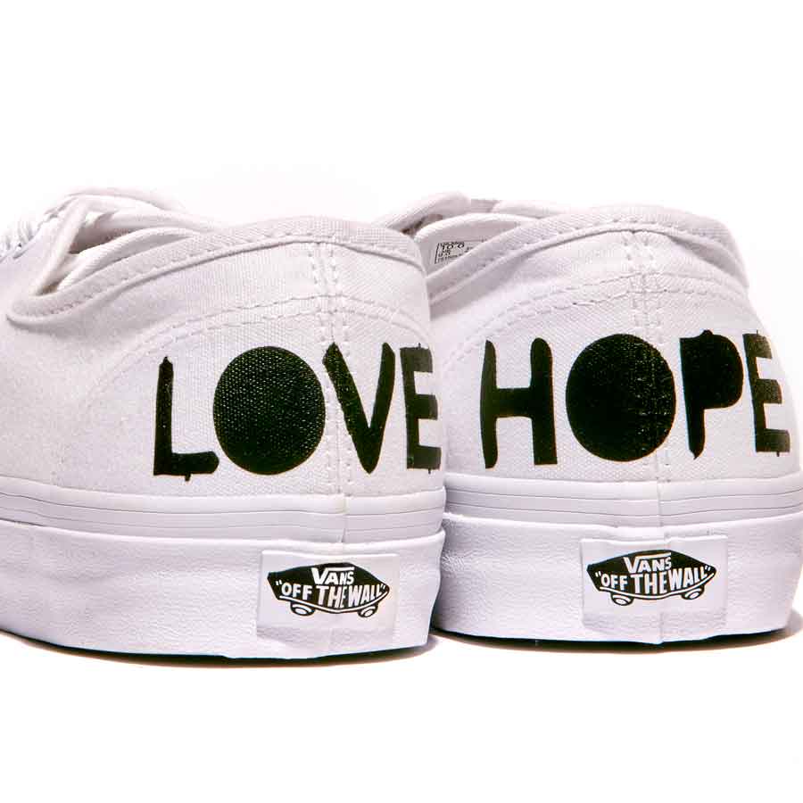 Vans Shoe Co Logo - Love Hope Customised Vans Shoes or Your Slogan