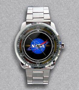 United States NASA Logo - New Nasa Logo Blue United State Steel Metal Watch | eBay
